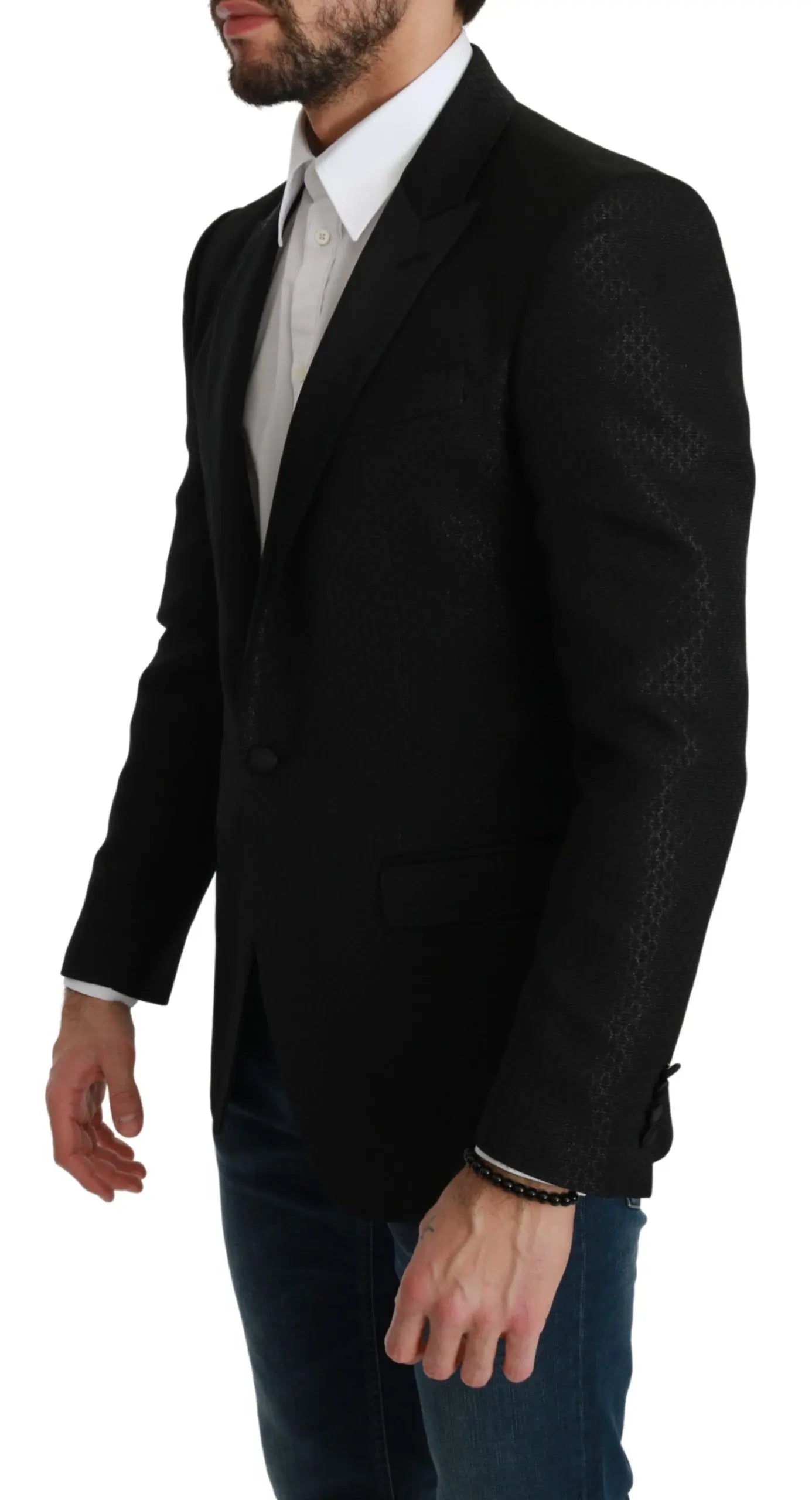 Dolce & Gabbana Slim Fit Martini Black Blazer Jacket Dolce & Gabbana