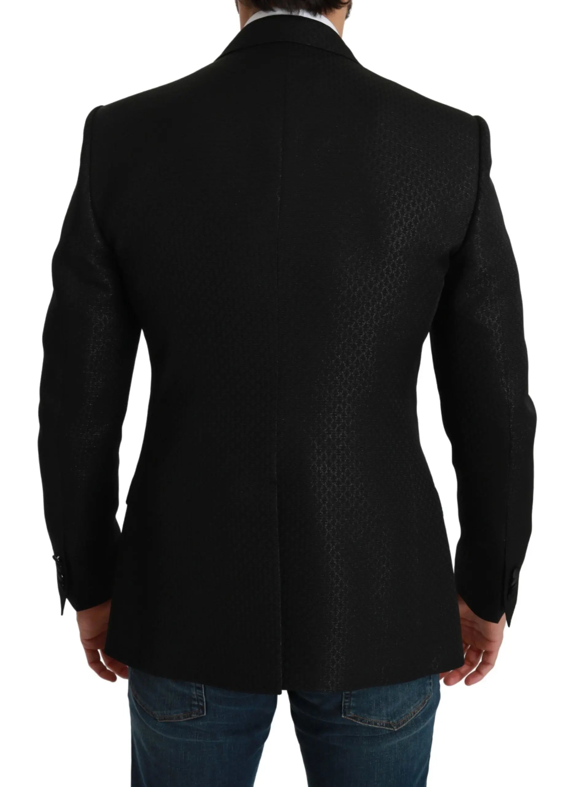 Dolce & Gabbana Slim Fit Martini Black Blazer Jacket Dolce & Gabbana