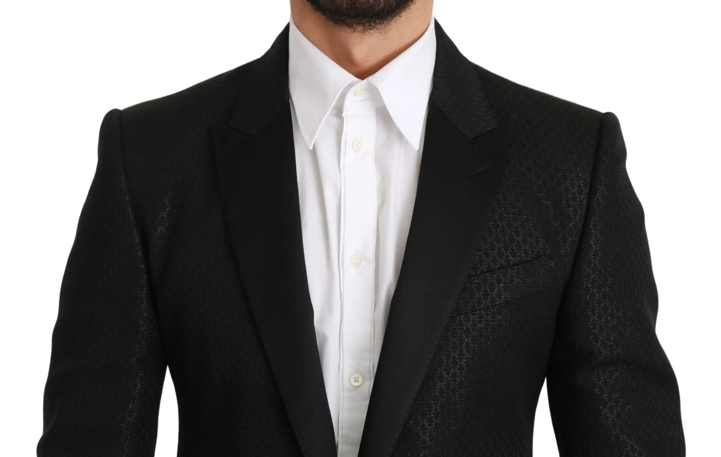 Dolce & Gabbana Slim Fit Martini Black Blazer Jacket Dolce & Gabbana