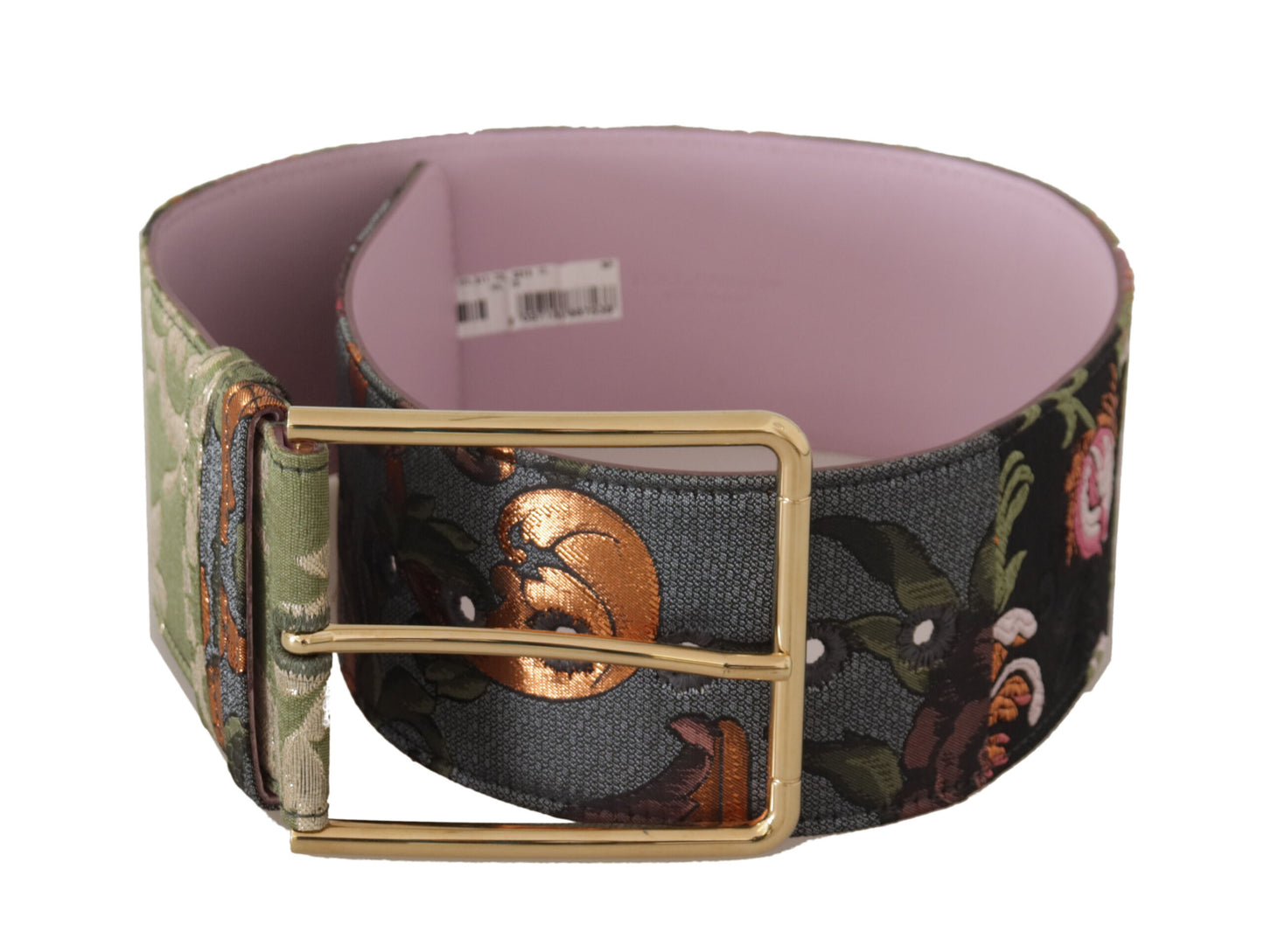 Dolce & Gabbana Elegant Multicolor Canvas-Leather Belt