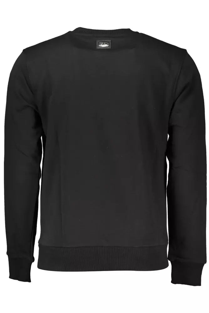 Cavalli Class Black Cotton Men Sweater