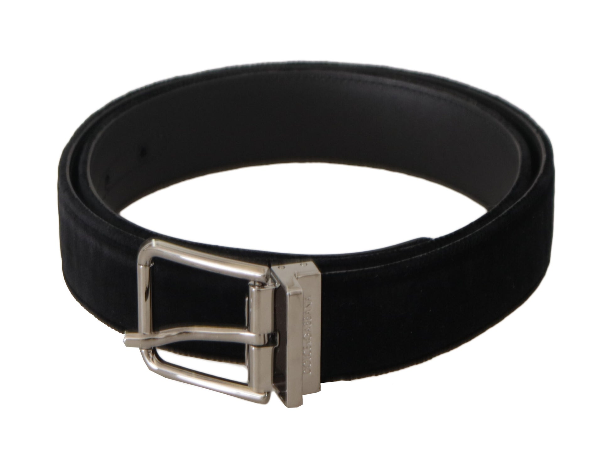 Dolce & Gabbana Sophisticated Velvet Leather Belt Dolce & Gabbana