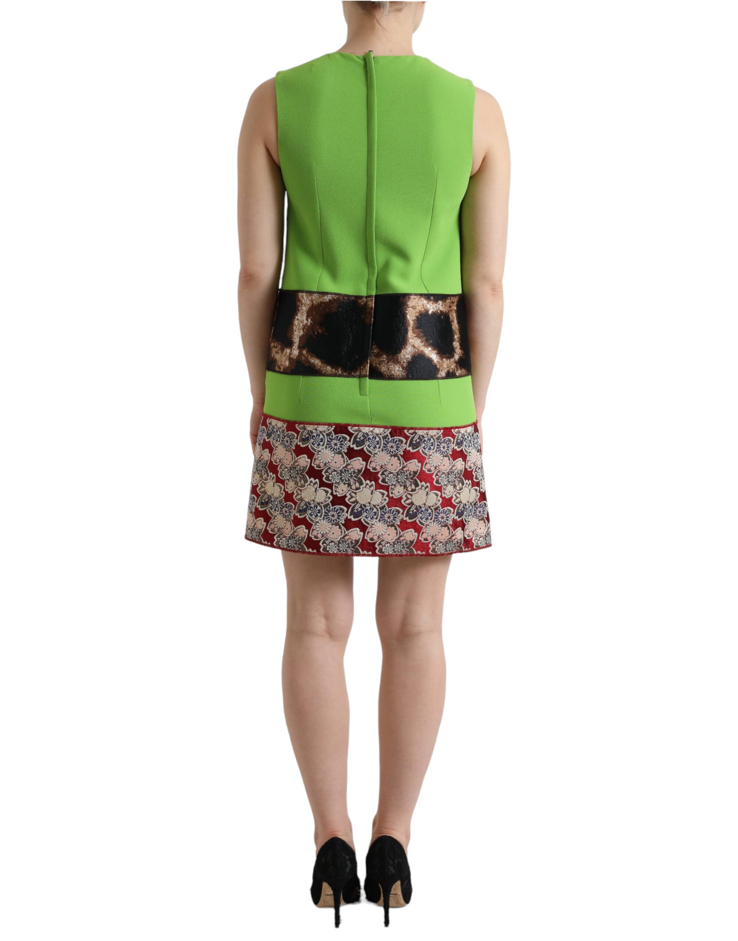 Dolce & Gabbana Chic Apple Green Shift Dress