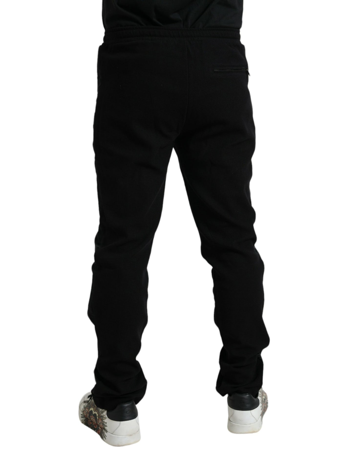 Dolce & Gabbana Elegant Black Cotton Blend Jogger Pants