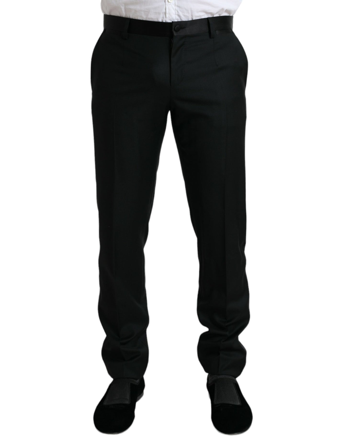 Dolce & Gabbana Elegant Slim Fit Wool Dress Pants