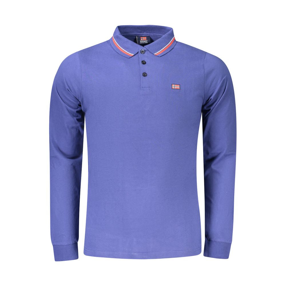 Norway 1963 Blue Cotton Polo Shirt