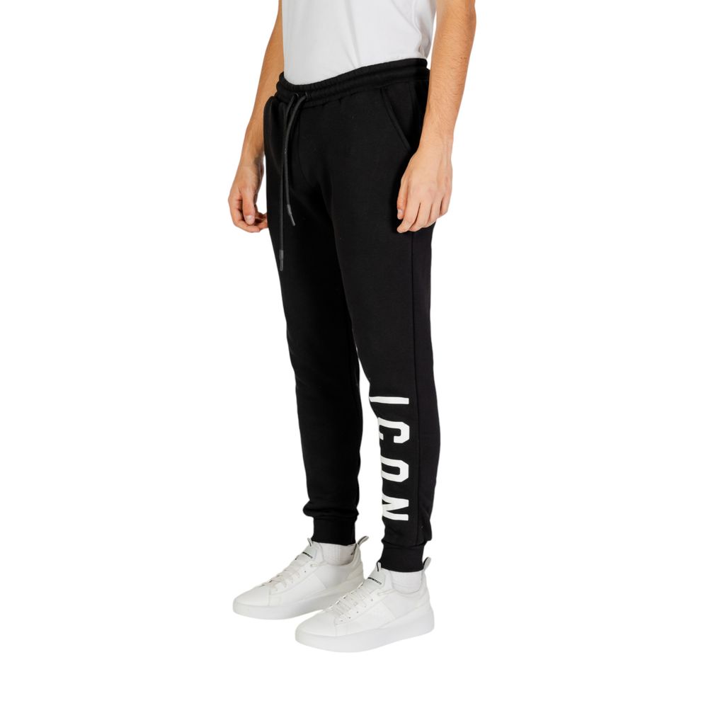 Icon Black And White Cotton Jeans & Pant