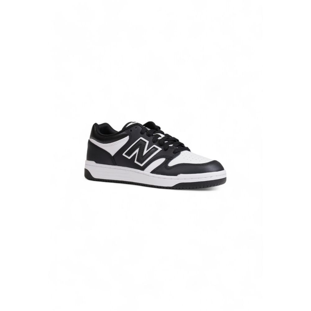 New Balance Black And White Leather Sneaker