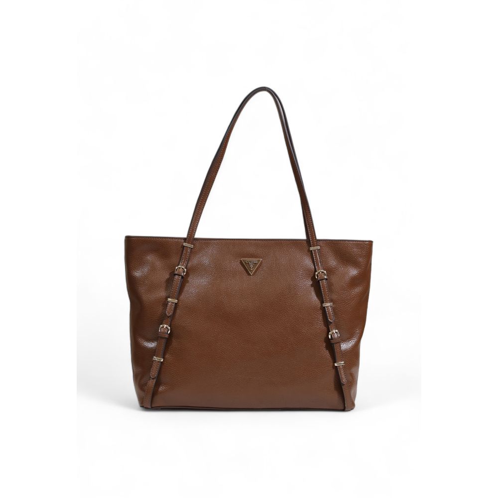 Guess Brown Polyethylene Handbag