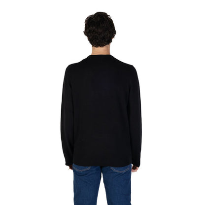 Gas Black Cotton Sweater