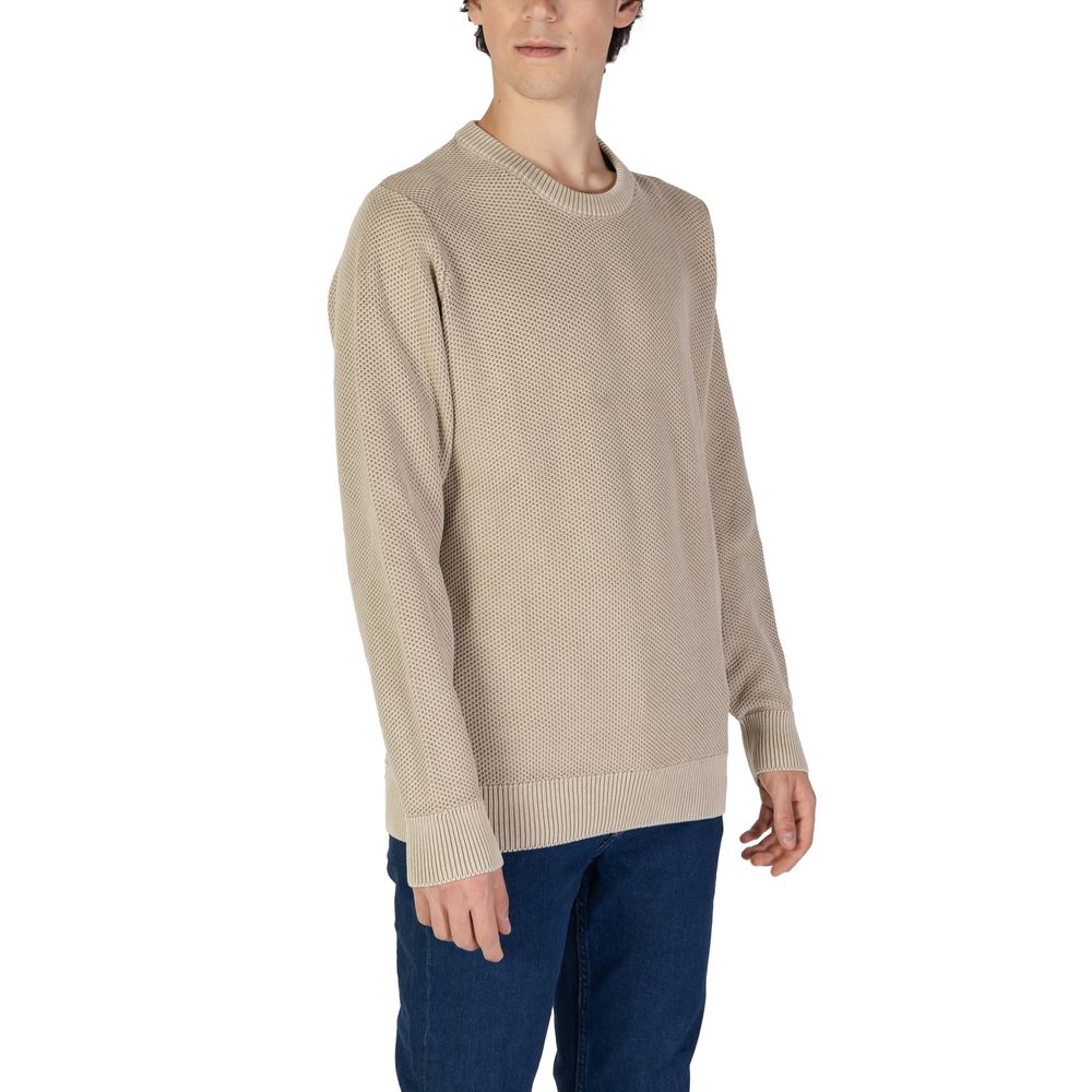 Gas Beige Cotton Sweater