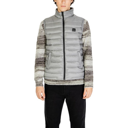 Gianni Lupo Gray Polyamide Jacket