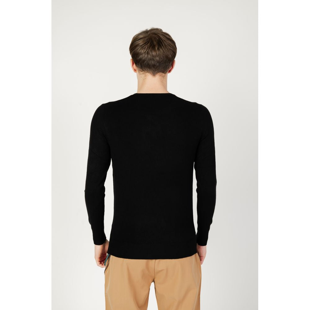 Gianni Lupo Black Acrylic Sweater