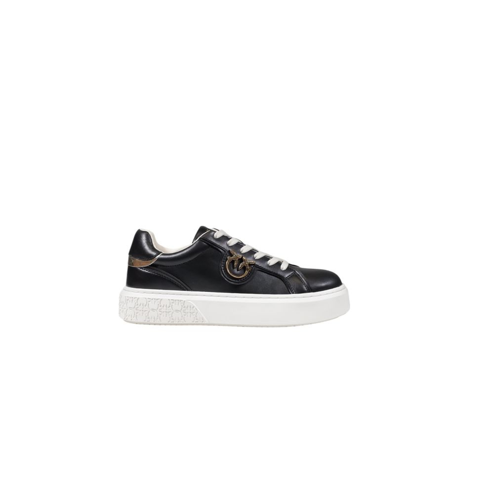 PINKO Black Leather Sneaker