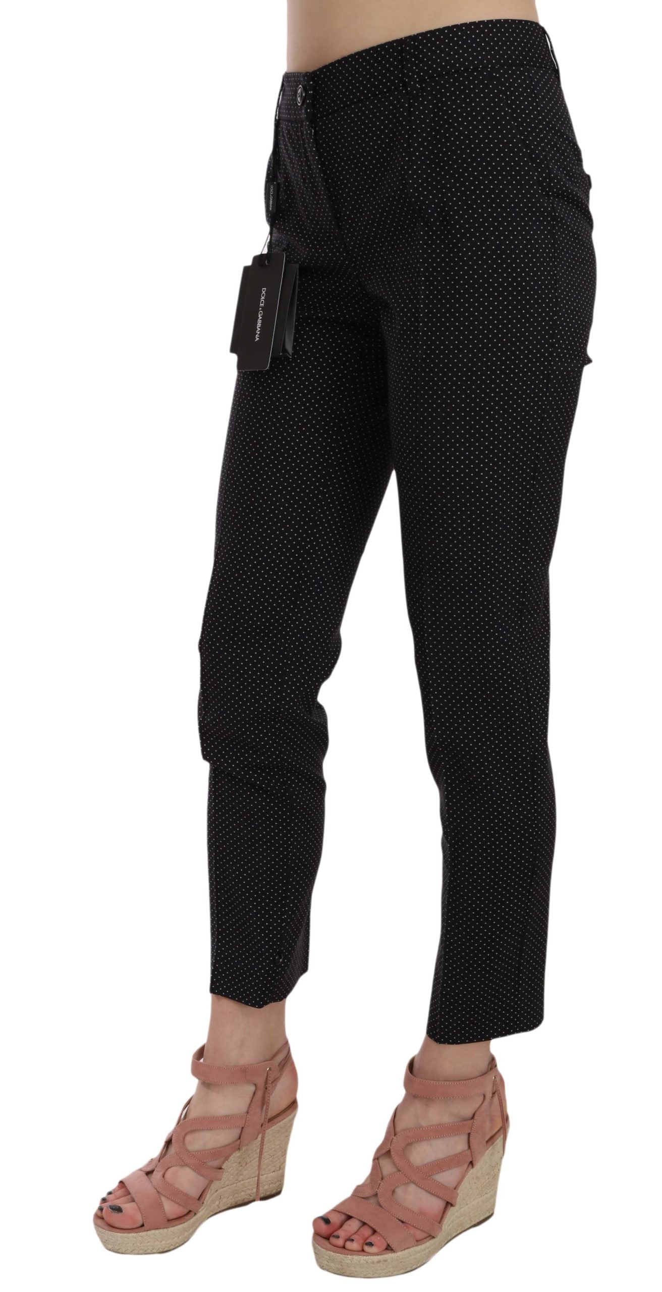 Dolce & Gabbana Elegant Black Virgin Wool Trousers