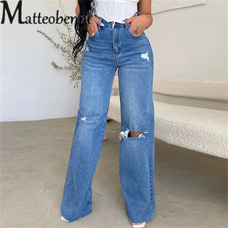 High Waist Street Versatile Jeans