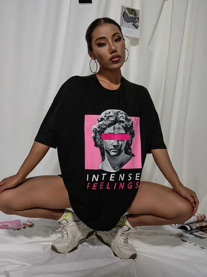 Oversized Intense Feelings Drop Shoulder T-Shirt