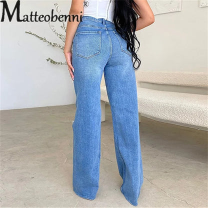 High Waist Street Versatile Jeans