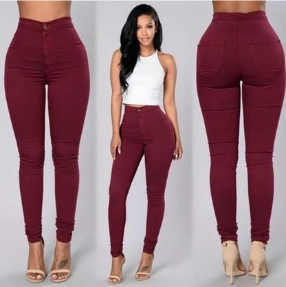 High Waist Render Jeans