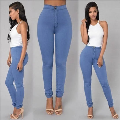 High Waist Render Jeans